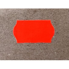 Etiket 22x12 golfrand fluor rood permanent Etiket 22x12 golfrand fluor rood permanent